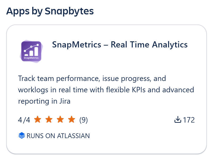 SnapMetrics Atlassian Forge